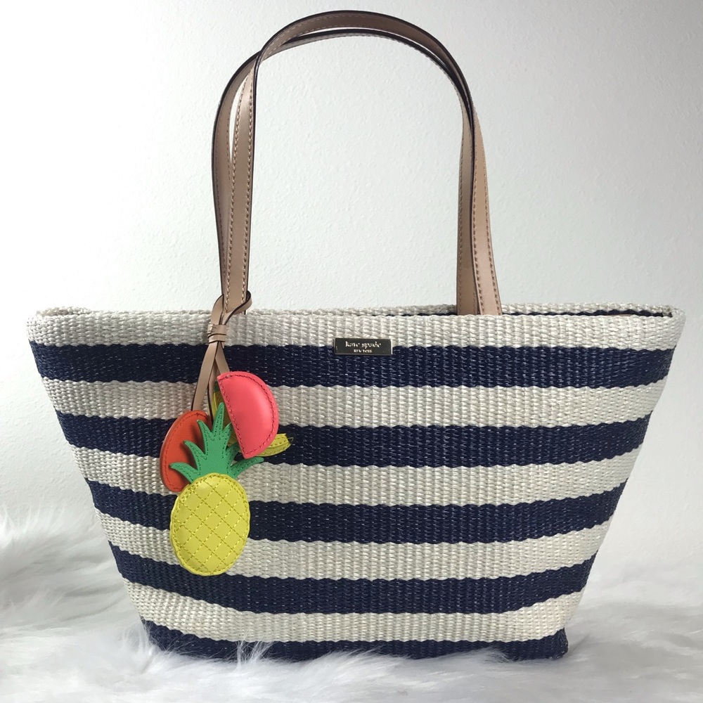 🔥SALE🔥KATE SPADE IONA APPLEBY LANE STRAW TOTE